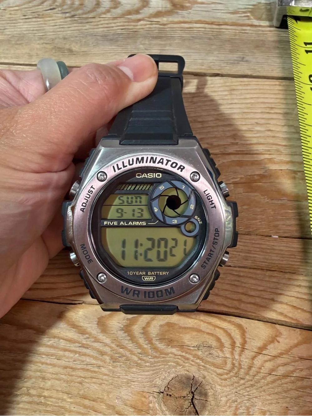 Casio Black and Silver Digital Illuminator Watch